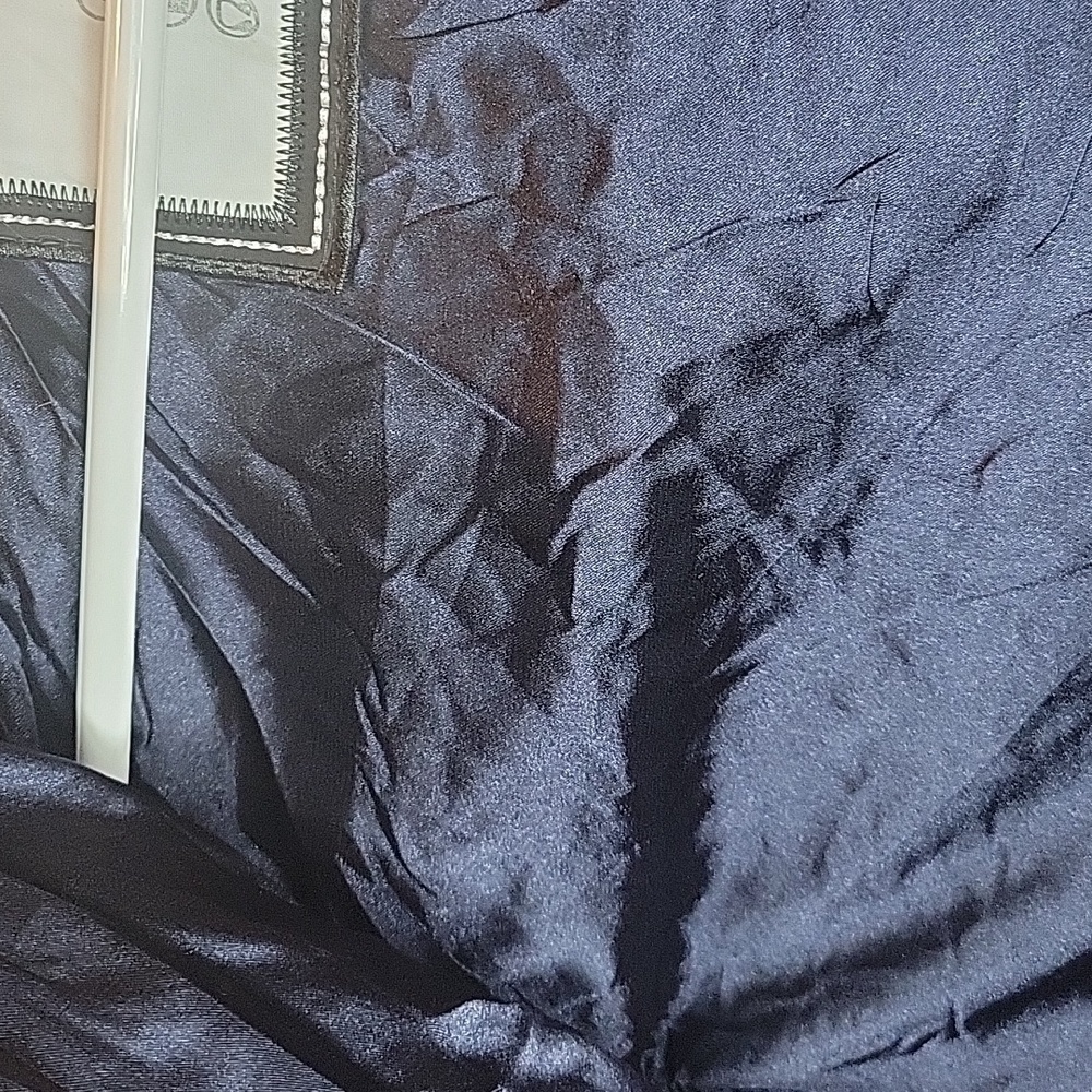 CALVIN KLEIN Performance Crushed Velvet Purple Puffer Vest sz L - Picture 5 of 8